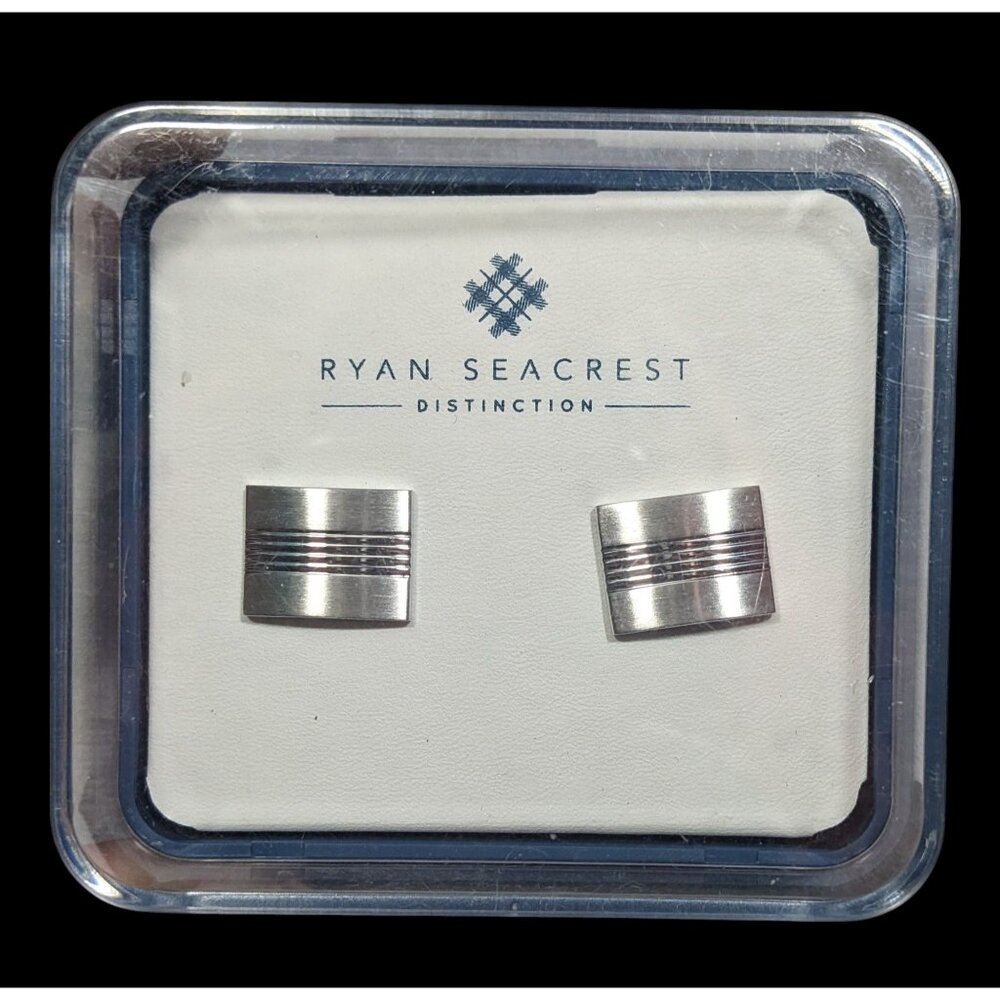 Ryan Seacrest Distinction Silver Tone Cufflinks